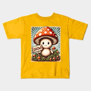 Mushroom to Grow2 - Nature-Inspired T-Shirt Design Kids T-Shirt